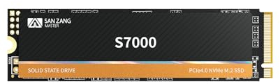 SAN ZANG MASTER NVMe M.2 SSD 512GB, Interne Gaming SSD 512GB, Bis zu 7000MB/s, PCIe Gen4, M.2 2280 Festplatte, 3D NAND Flash, Solid State Drive für PC und Laptop, S7000