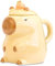ZONSUSE Tazza Divertente Capibara,Tazza Ceramica 3D,Tazza Capybara con Coperchio,Grande Tazza da Tè,Tazza di Caffè Capibara,Regalo Carino per Ragazzi Ragazze Figli Figlie Bambini 450ml (Capybara)