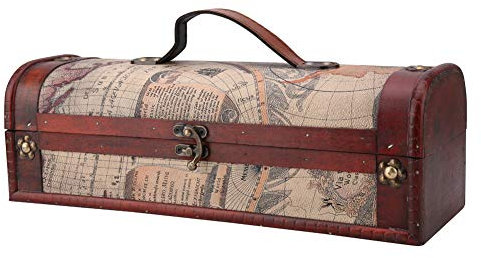 Vintage Wooden Wine Box, Wood with Rope Handle, High-end Design for Storing and Displaying Wine, for Wedding Birthday