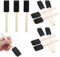 12pcs Foam Brush, Sponge Brush, Paint Sponge, Sponge Brushes for Painting, Made with Wooden And Sponge Craftsmanship, Not Easily Deformed, Suitable for Painting Use