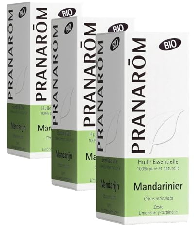 Pranarôm | Huile Essentielle Mandarinier Bio | Citrus reticulata | Mandarine Zeste | 10 ml (Lot de 3)