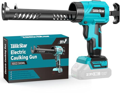 TaskStar Pistola Silicone Compatibili con 18V-Ma@kita Batteria, Pistola Silicone a Batteria Elettrica 10 oz/300 ml, Ajuste de 4 Velocidades per riempire e sigillare (Sin Batería)