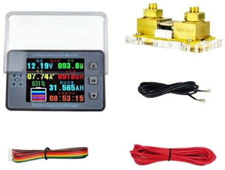 XAGMODSHN 8-100V 100A 200A 300A 500A Battery Meter Battery Tester Battery Capacity Lithiums Battery Gauges