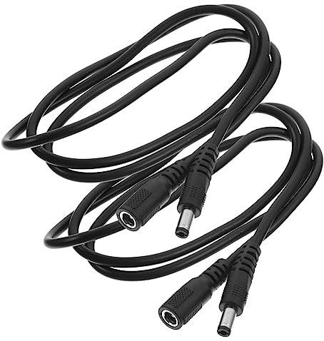 CIYODO Dc 12v Verlängerungskabel Kamera Stromkabel 2 Stück 1m Sicheres Dc Verlängerungskabel für CCTV LED Streifen Überwachungssystem