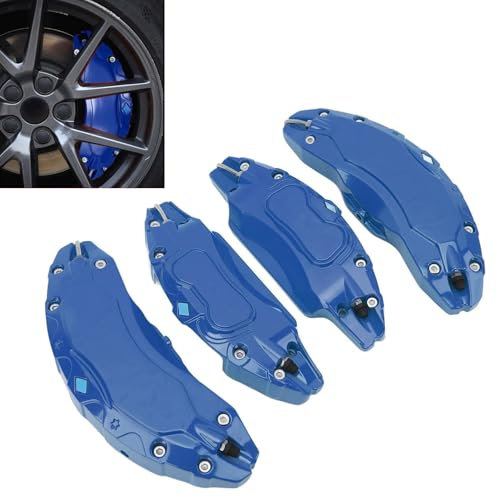Copertura Pinza Freno Auto,4 Pcs 19/20 in Coperchi Pinza Freno a Disco Auto,Copripinza Ruota Copri Pinza Freno a Disco in Lega Alluminio Sostituzione Coperchio Protezione,per Model Y (Blu scuro)