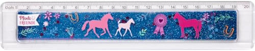 DIE SPIEGELBURG - Glitzer-Lineal - Pferdefreunde