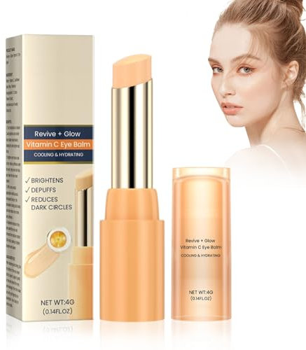 Vitamin C Augenpflege-Stift Mit Aufhellendem Effekt – Reduziert Augenringe & Schwellungen Sofort – Tragbarer Augenbalsam Für Alle Hauttypen Mit 24h Feuchtigkeit (1)