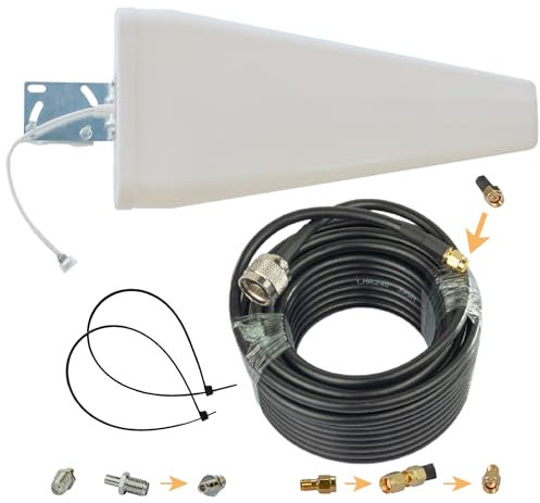 12dBi Außenantenne 5G 698-3700Mhz Antenne Enthalten LTE WiFi RFID Elio Lora 10M Cable TS9 SMA RP-SMA