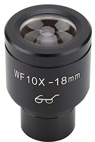 WF10X 18mm Biological Microscope Wide Angle High Eyepoint Eyepiece Lens for Clear Observation