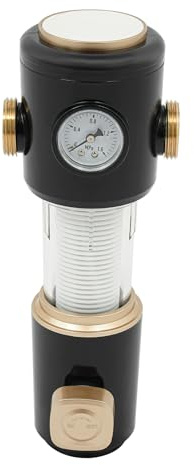 Rückspülfilter Wasserfilter 1 Zoll Wasser Vorfilter Sedimentfilter, Spin-down-Sedimentwasserfilter Für Brunnenwasser (Schwarz)