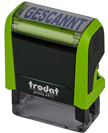 Trodat Printy 4911 himmelblau GESCANNT BLAU