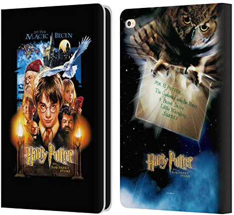 Head Case Designs Licenciado Oficialmente Harry Potter Póster 1 Sorcerer's Stone II Carcasa de Cuero Tipo Libro Compatible con Apple iPad Air 2 (2014)