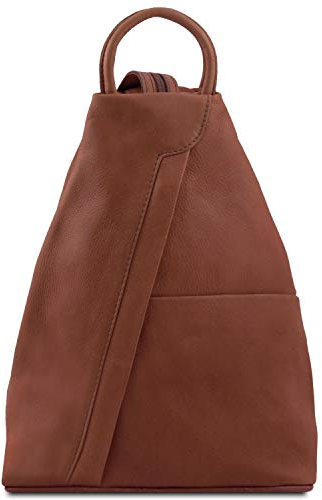 Tuscany Leather Shanghai Rucksack Tropfendesign aus weichem Leder
