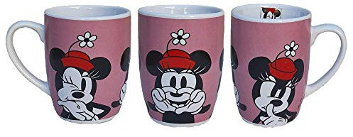 CARTOON Tazza in ceramica Minnie Mouse Disney modello mug forma conica ciotola da colazione 340 ml per bambini