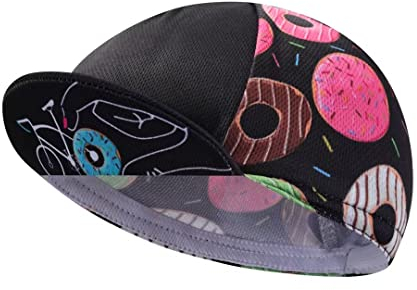 BikingBros Funny Cycling Cap - Polyester Cycling Hat-Under Helmet - Cycling Helmet Liner Breathable&Sweat Uptake, G19, One Size
