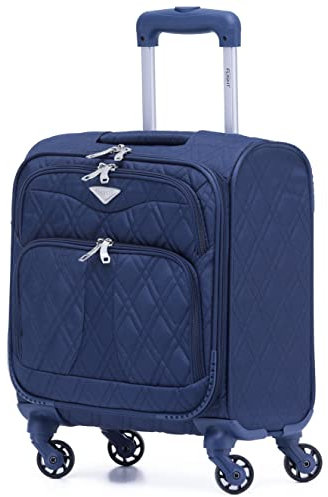 Flight Knight Lightweight 4 Wheel 800D Soft Case Suitcases Cabin Carry On Hand Luggage Approved for easyJet Maximium Size Free Carry On