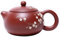 fanquare Tetera de Arcilla Púrpura Hecha a Mano China de 250ml，Tetera de Pluma de Flor Modelo Yixing Zisha, Juego de Té de Cerámica Kungfu para Adultos