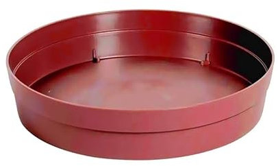 Soucoupe ronde Ø15cm Toscane rouge rubis - EDA