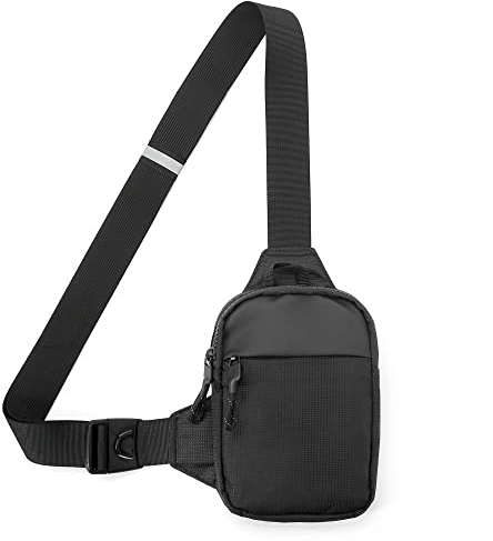 Brusttasche Herren, Leichte Sling Chest Crossbody Bag, Wasserdicht Schulter Backpack Umhängetasche Schultertasche Crossbag für Heren/Damen Reise, Wandern, Radfahren, Laufen