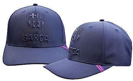 TokyRu Sports Barça Prisma Kappe mit Lizenz, verstellbare Größe für Erwachsene, Marineblau, 60