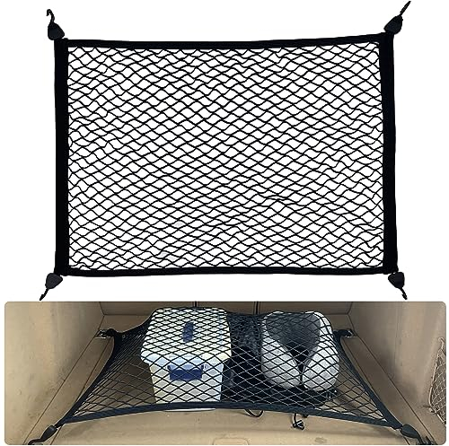 Fousenuk Red Grande para Maletero de Coche, Separadora con 4 Ganchos 80×60cm Puede Extender a 160×120cm Almacenamiento Fija, para SUV, Van, Carro Automóviles, Universal