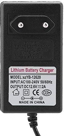 Amonida DC 12.6v 2a Chargeur Adaptateur d'alimentation électrique pour Batterie Lithium-ION Une Centaine Largement utilisé pour Les Phares Jouet Automobile stabilité Voiture et