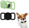 2 Stück Airtag Hundehalsband, Silikon Wasserdicht Anti-Verlust Airtag Schutzhülle Abdeckung für Haustiere Hunde Katzen Kompatibel mit Apple AirTag GPS-Tracker (Schwarz und Grün)