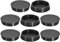 QUARKZMAN Bouchon de Trou en Plastique 45mm/1.77, 8Pcs Type Encastré, Cache Trou Bouchon de Verrouillage à Pression Ronde pour Meubles, Embouts d'Insertion de Panneaux, Noir
