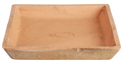 degawo Aged Terracotta Untersetzer eckig Pflanzen Garten 20 x 20 cm braun