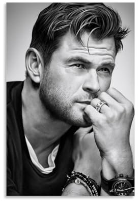 NeBaln Chris Hemsworth cooles Poster, Kunstwerke, Leinwand, ästhetische Wandkunstdrucke, moderne Dekoration, 40 x 60 cm