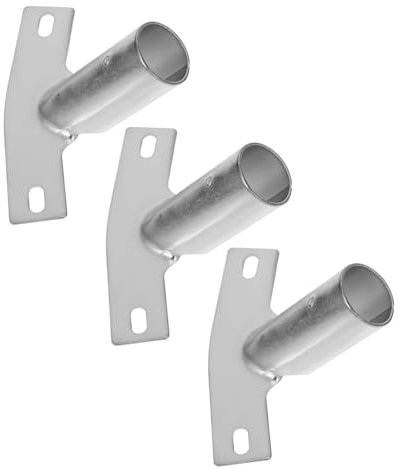 Healeved 3pcs Replacement Broom Head Connector Push Broom Handle Adapter Broom Rack Broom Head Connector Connecting Broom Handle Bracket Broom Head Adapter
