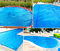 Cubierta solar para piscina sobre el suelo, manta de calefacción de 2 x 6 m para piscinas redondas/rectangulares/cuadradas