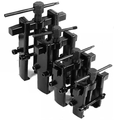 4X Zwei Backen Abzieher 2''/3''/4''/6'', 2 Arme Lagerabzieher Kohlenstoffstahl Radlagerabzieher Zahnradabzieher, Einstellbare Kugellager Abzieher, Innen/Außen Abzieher Werkzeug f. Radabbau (35-90 cm)