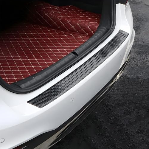 Stoßstangenschutz aus Gummi für Skoda Citigo e iV 1 (I), Ladekantenschutz, Selbstklebender Stoßstangenschutz, Selbstklebender Stoßstangenschutz,90CM
