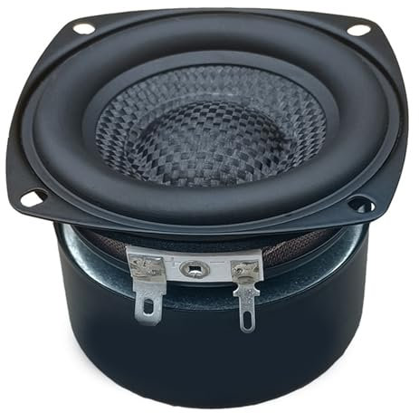 Enhances Bass 3inch Woofers Subwoofer Hifi Speakers HiFi Sound Fiberglass Constructions 4Ohm 25W Rating Low Frequency Woofers