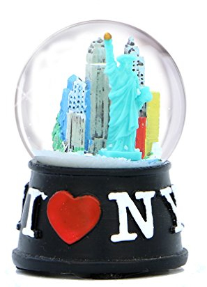 City Merchandise I Love New York Skyline Schneekugel