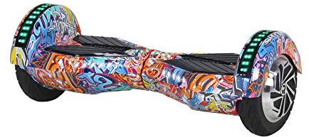 Robway W2 Hoverboard | 𝐃𝐀𝐒 𝐎𝐑𝐈𝐆𝐈𝐍𝐀𝐋 ® Hoverboards für Kinder Jugendliche & Erwachsene - APP Steuerung - 𝟮 x 𝟯𝟓𝟬 Watt Motoren - Self-Balance Funktion - Bluetooth (Orange Graffiti)