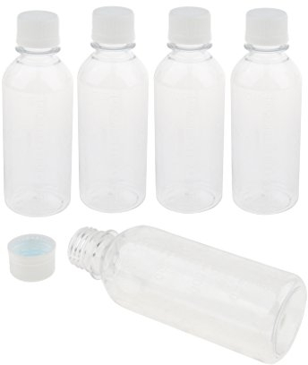 Sharplace 5x Contenants Récipients Bouteilles en Plastique Contenants Pots Stériles Étanche, 200ml