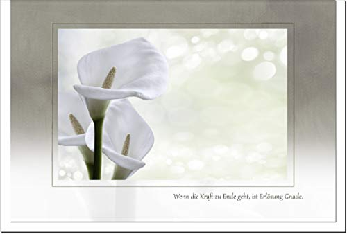 metALUm Trauerkarte ERLÖSUNG | Calla 3300028