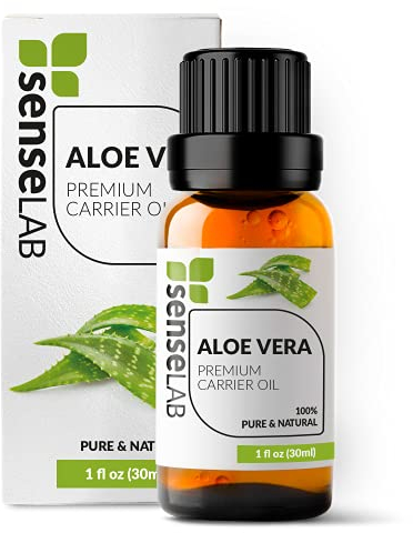 SenseLAB Aloe-vera-öl - 100% Reines, Natürliches Trägeröl, Um Ätherische Öle Zu Mischen - Feuchtigkeitsspendendes Pflegeöl Für Haut Und Haar - Entspannende Massage (30 ml)
