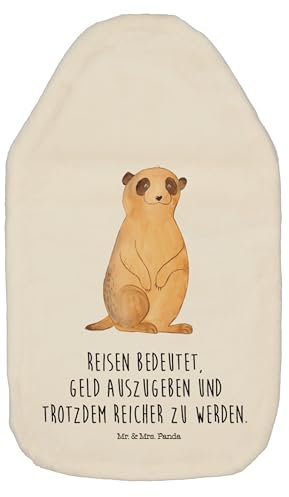 Mr. & Mrs. Panda Wärmflasche Erdmännchen - Geschenk, Wildtiere, Kinderwärmflasche, Körnerkissen, Weltreise, Afrika, Roadtrip, Afrikareise,