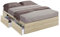 Habitdesign Estructura de Cama con 4 Cajones, 156x196x37 (AnchoxFondoxAlto-en cm), Estructura de Cama Doble Color Roble, Modelo Kendra (Sin Somier)