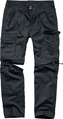 Brandit Pantalon Tout Terrain Combi Homme Pantalon Cargo Noir 100% Coton Baggy