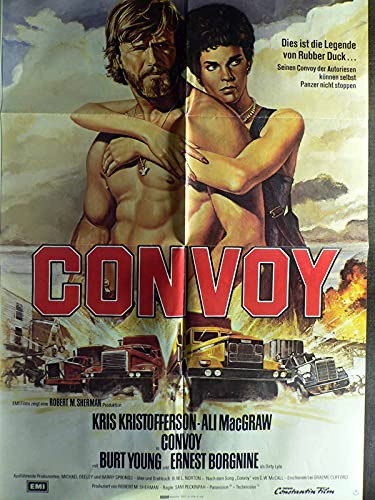 Convoy - Ali MacGraw - Kris Kristofferson - Filmposter A1 84x60cm gefaltet