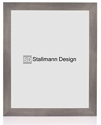 Stallmann Design Bilderrahmen 'Reno' | Größe: 70x100cm | Farbe: Stahl | 40 mm starke Rahmen-Breite