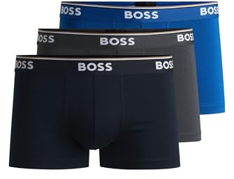 HUGO BOSS Herren Trunk 3p Co/EL Boxershorts, Open Blue 487, M