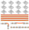 BTF-LIGHTING SMD 3pin 10mm Connector kit 12pcs Transparent Connector 4pcs 15cm lang 22AWG Verlängerungskabel Draht zu Board/Board zu Board für spaltfreies Löten und 3pin LED-Licht Eckenanschluss