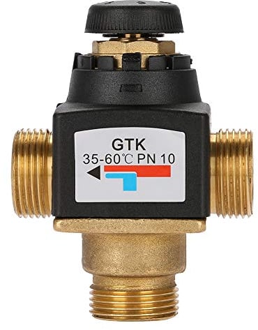 DN20 Außengewinde Messing 3-Wege-Thermostat-Mischventil mit Außenanschlüssen für Solarwarmwasserbereiter