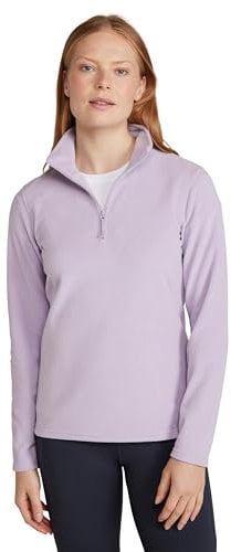 Mountain Warehouse Camber Half Zip Women's Fleece - Lightweight, Warm & Cosy Half Zip Sweatshirt Top - Best for Camping, Outdoors, Travelling & Hiking Purple XL