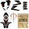 Resin Bike Aufkleber für Motorrad Kompatibel mit KTM Duke 125 2021 2022. Motorradschutz vor Stößen und Kratzern. 3D-Aufkleber-Set mit Harzbeschichtung - Stickers - Made in Italy